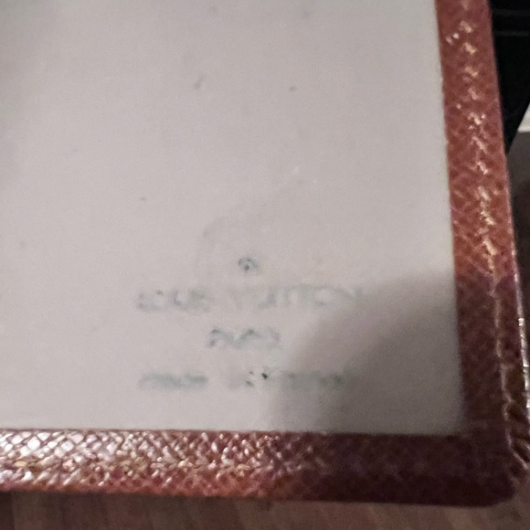 LV Brown Taiga Leather Card Case ID Holder Wallet - Picture 5 of 7